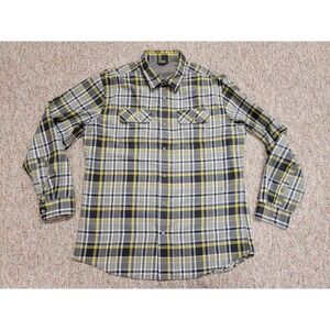 Eddie Bauer Travex Shirt Mens Large Multi Plaid Button Up Long Sleeve Outdoors
